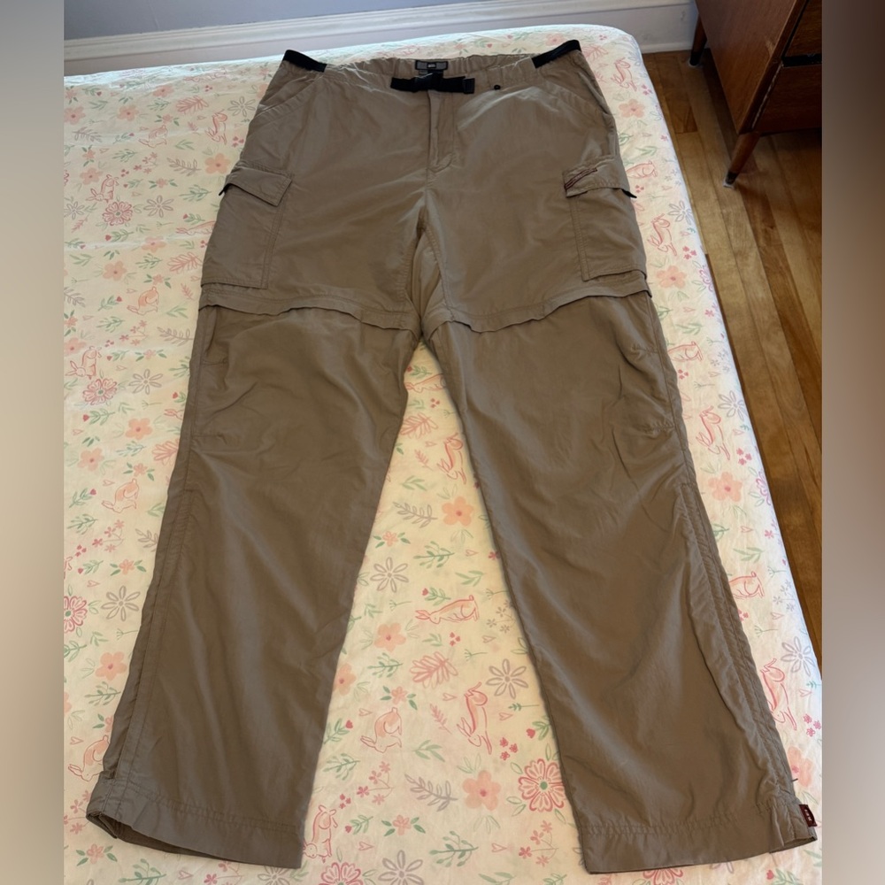 REI Tech Convertible Trail Pants / Shorts Fast Dry Shell Like New w/belt Sz 16